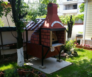 Davlumbazlı  Seyyar Taş Fırın